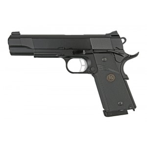 KJ Works Модель пистолета Colt M1911 MEU, CO2, черный, металл (КР07)